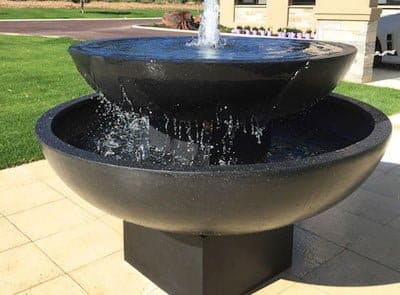 KAI Polystone Bowl (Large) Water Feature with Powder-coated Spout - Hills  Irrigation - Artists with Water